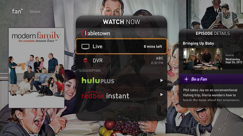 Illustration for article titled Fan TV Is a Hot Set-Top-Box Organized Around Content Instead of Apps